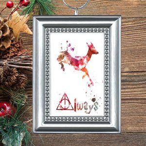 Harry Potter Expecto Petronum Stag Patronus Charm Always Christmas Tree Ornament